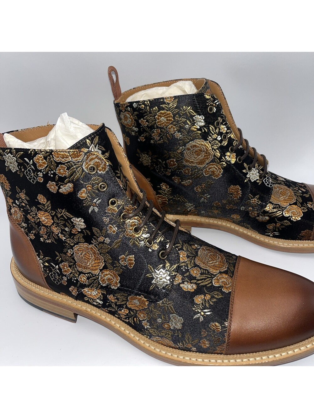 Taft Men's US 10 EU 43 The Jack Flower Print Boots Eden
